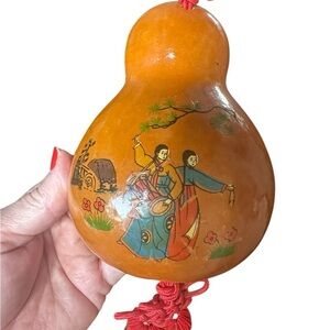 Orange and Red Decorative Gourd with Tassel Home
Car Decor